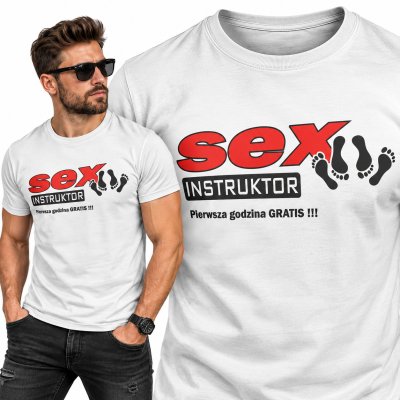 KOSZULKA ŚMIESZNA SEX INSTRUKTOR
